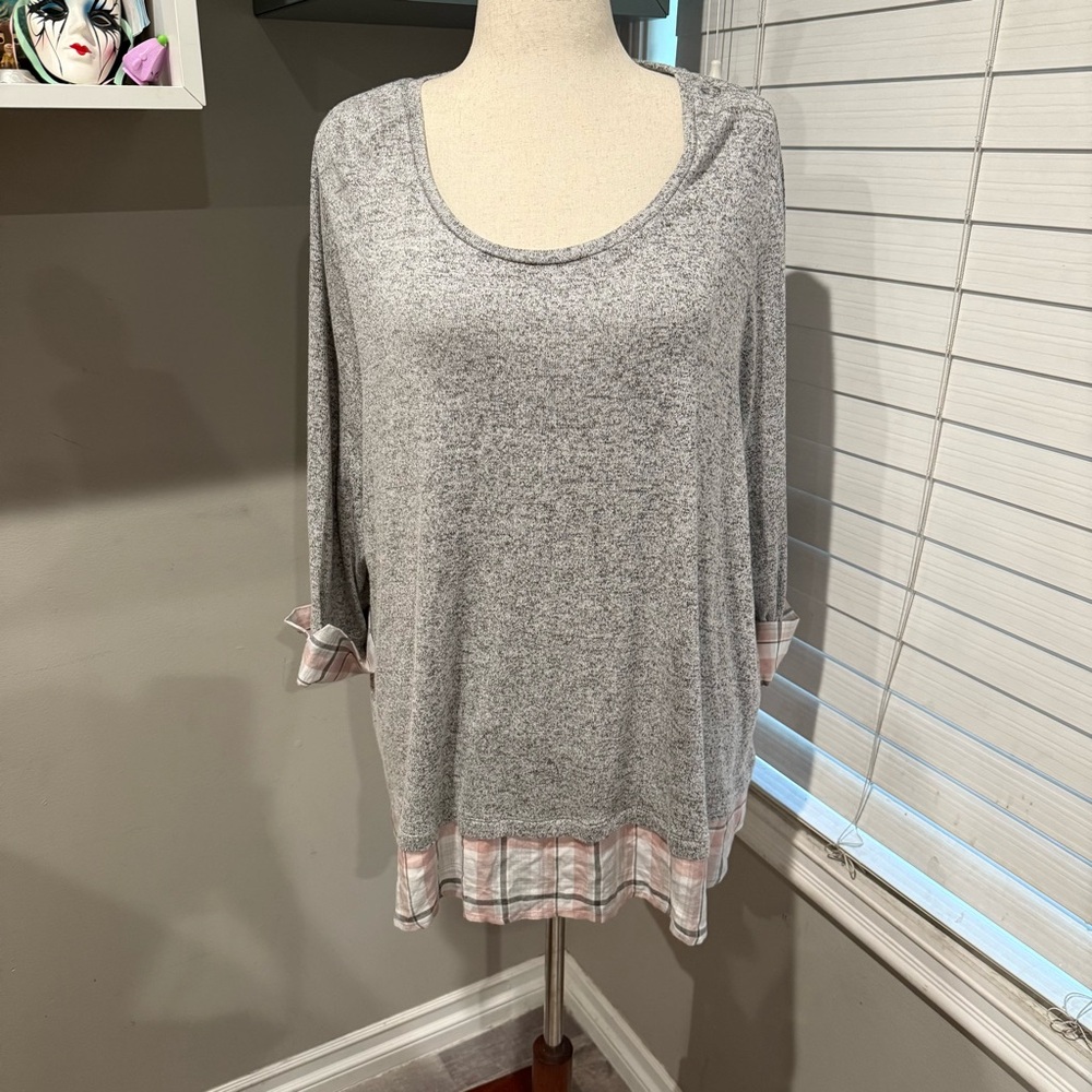 Catherines Women's Plus Size Impossibly Soft Duet Tunic‎